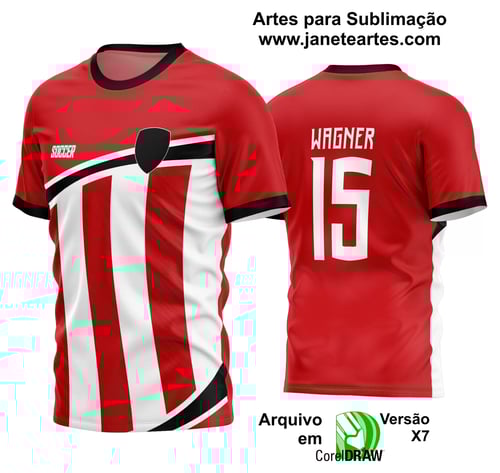 Arte Vetor Estampa Camisa Time Amador Futebol 2024 Arte Vetor Estampa Camisa Time Amador Futebol 2024