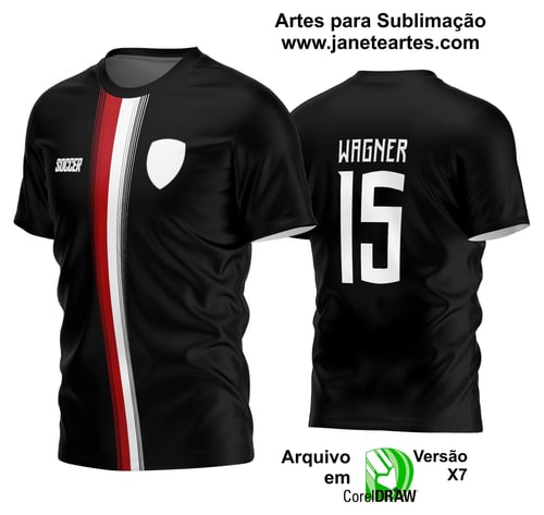 Arte Vetor Estampa Camisa Time Amador Futebol 2024 Arte Vetor Estampa Camisa Time Amador Futebol 2024