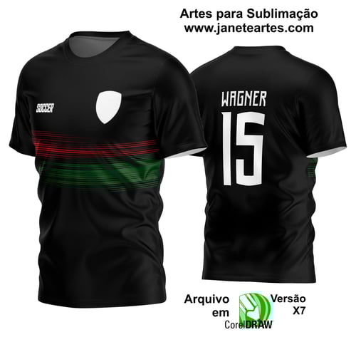 Arte Vetor Estampa Camisa Time Amador Futebol 2024 Arte Vetor Estampa Camisa Time Amador Futebol 2024