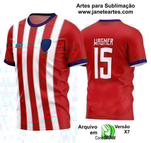 Arte Vetor Estampa Camisa Time Amador Futebol 2024 Arte Vetor Estampa Camisa Time Amador Futebol 2024