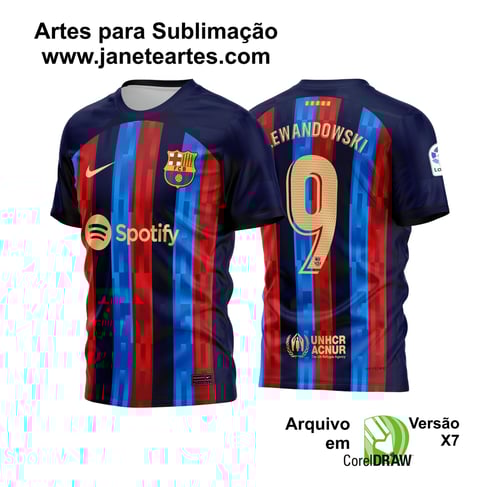 Arte Vetor Camisa Barcelona Titular 2022-2023