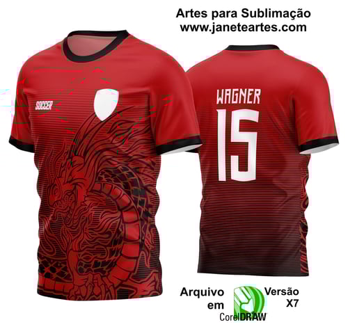 Arte Vetor Estampa Camisa Time Amador Futebol 2024