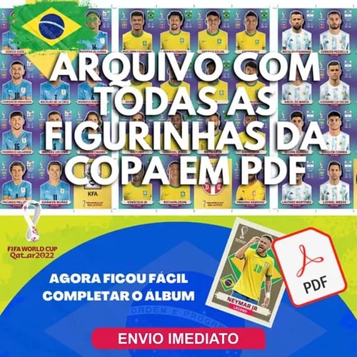 Figurinhas da Copa em PDF - Todas Figurinhas para Imprimir