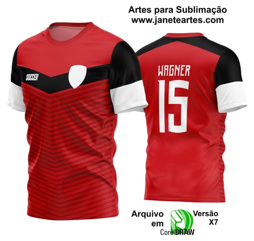 Arte Vetor Estampa Camisa Time Amador Futebol 2024 Arte Vetor Estampa Camisa Time Amador Futebol 2024