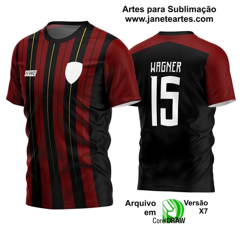Arte Vetor Estampa Camisa Time Amador Futebol 2024 Arte Vetor Estampa Camisa Time Amador Futebol 2024