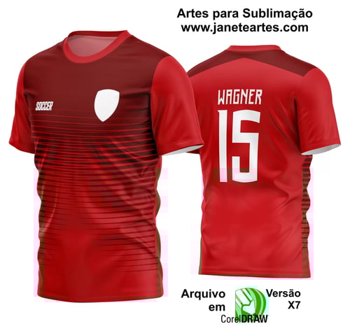 Arte Vetor Estampa Camisa Time Amador Futebol 2024 Arte Vetor Estampa Camisa Time Amador Futebol 2024