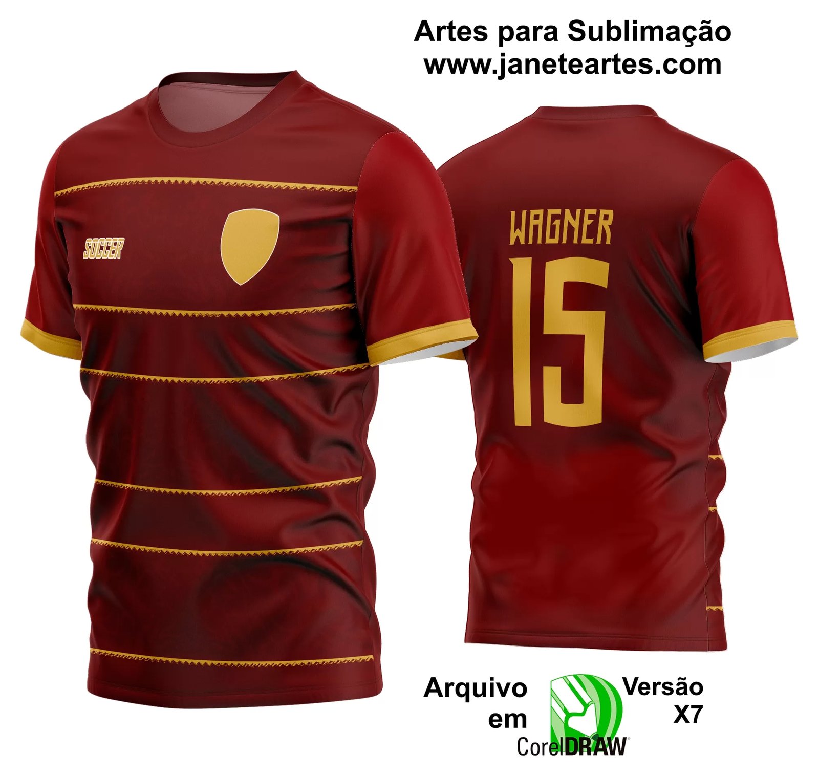Arte Vetor Estampa Camisa Time Amador Futebol 2024