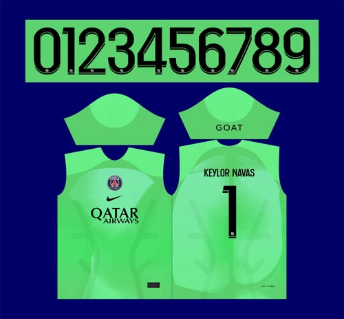 Arte Vetor Camisa PSG Goleiro 2022-23 - Paris Saint Germain