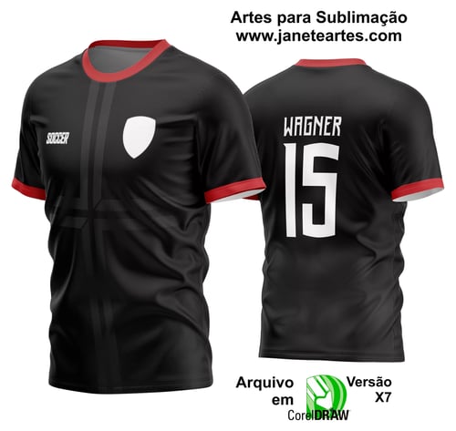 Arte Vetor Estampa Camisa Time Amador Futebol 2024 Arte Vetor Estampa Camisa Time Amador Futebol 2024