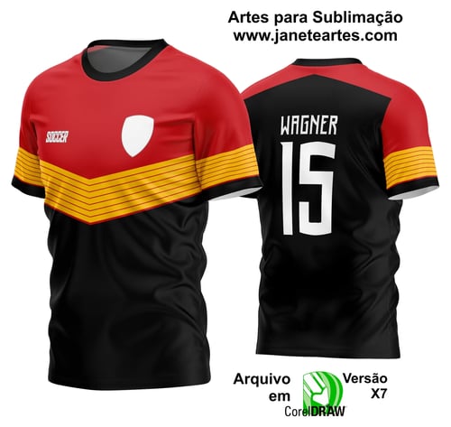 Arte Vetor Estampa Camisa Time Amador Futebol 2024 Arte Vetor Estampa Camisa Time Amador Futebol 2024