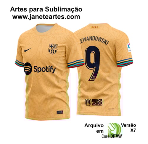 Arte Vetor Camisa Barcelona Reserva 2022 - 2023: Uma Mistura de Arte e Paixão