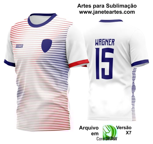 Arte Vetor Estampa Camisa Time Amador Futebol 2024 Arte Vetor Estampa Camisa Time Amador Futebol 2024