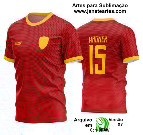 Arte Vetor Estampa Camisa Time Amador Futebol 2024 Arte Vetor Estampa Camisa Time Amador Futebol 2024