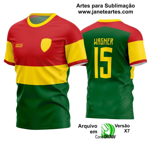 Arte Vetor Estampa Camisa Time Amador Futebol 2024 Arte Vetor Estampa Camisa Time Amador Futebol 2024