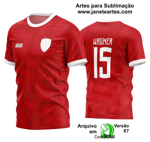 Arte Vetor Estampa Camisa Time Amador Futebol 2024 Arte Vetor Estampa Camisa Time Amador Futebol 2024
