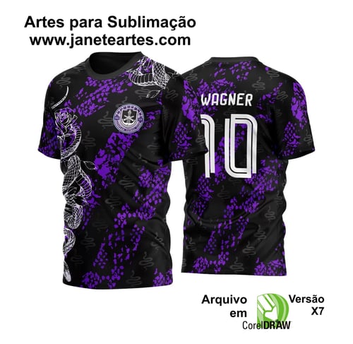 Arte Vetor Camisa Inter de Milão Roxa Cobra 2023
