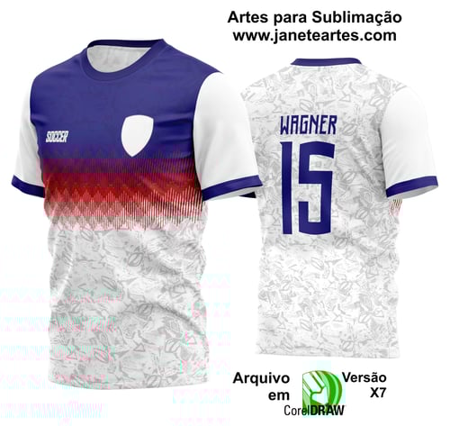 Arte Vetor Estampa Camisa Time Amador Futebol 2024 Arte Vetor Estampa Camisa Time Amador Futebol 2024