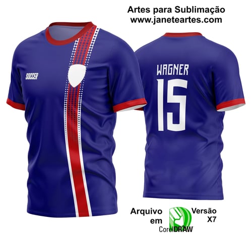 Arte Vetor Estampa Camisa Time Amador Futebol 2024 Arte Vetor Estampa Camisa Time Amador Futebol 2024