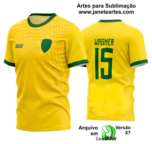 Arte Vetor Estampa Camisa Time Amador Futebol 2024 Arte Vetor Estampa Camisa Time Amador Futebol 2024
