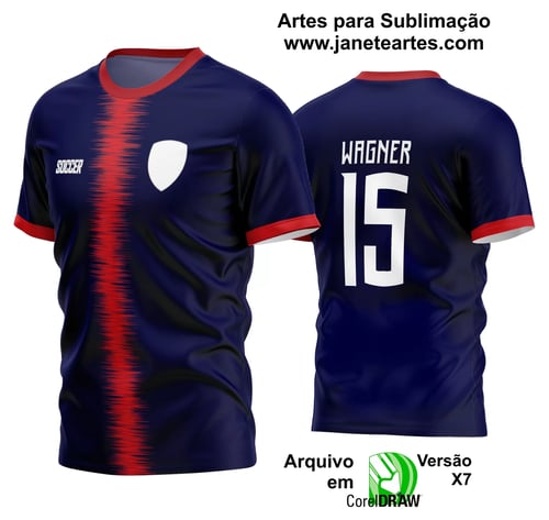 Arte Vetor Estampa Camisa Time Amador Futebol 2024 Arte Vetor Estampa Camisa Time Amador Futebol 2024