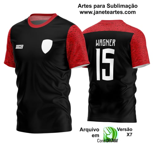 Arte Vetor Estampa Camisa Time Amador Futebol 2024 Arte Vetor Estampa Camisa Time Amador Futebol 2024