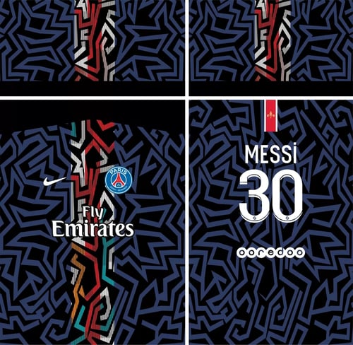 Arte Vetor Camisa PSG 2023 - Paris Saint Germain