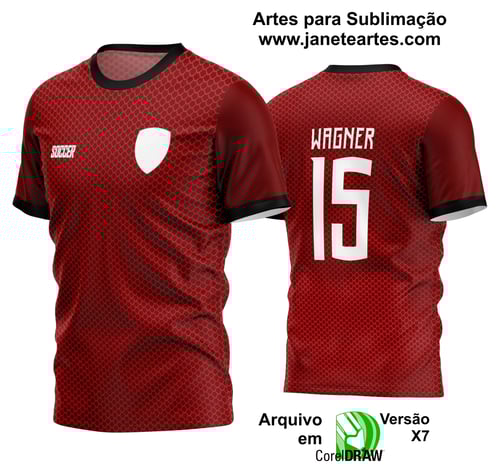 Arte Vetor Estampa Camisa Time Amador Futebol 2024 Arte Vetor Estampa Camisa Time Amador Futebol 2024