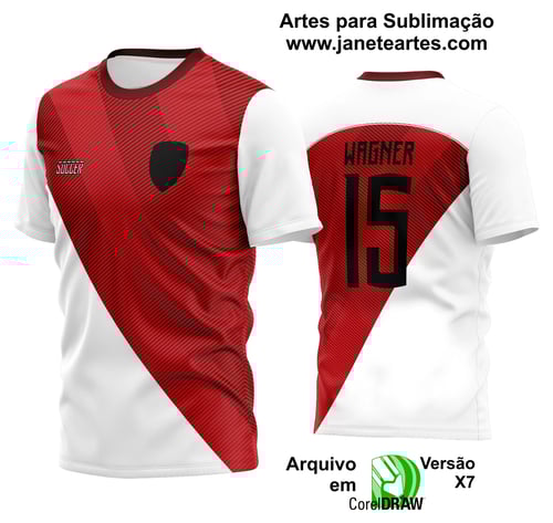 Arte Vetor Estampa Camisa Time Amador Futebol 2024 Arte Vetor Estampa Camisa Time Amador Futebol 2024