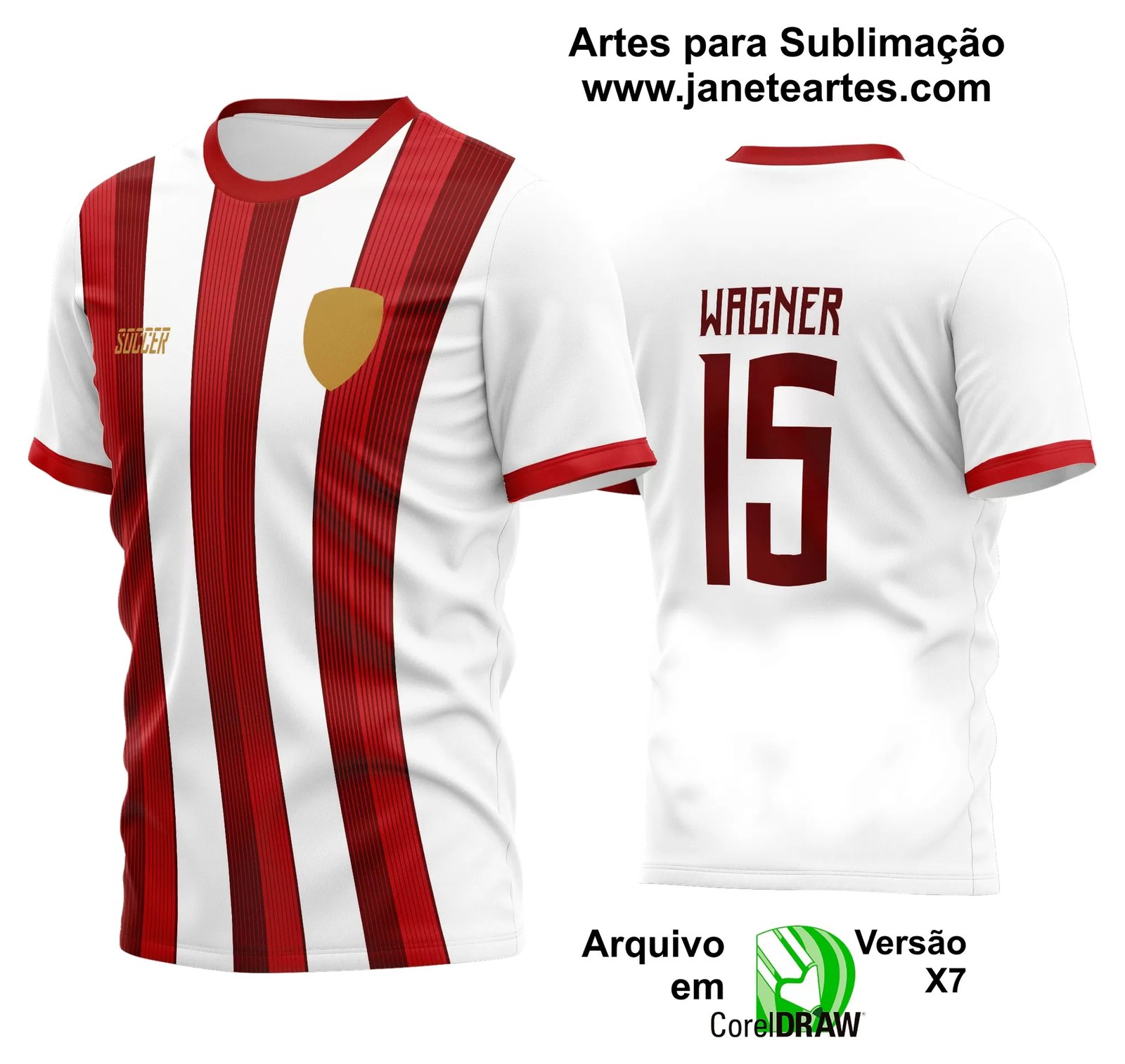 Arte Vetor Estampa Camisa Time Amador Futebol 2024