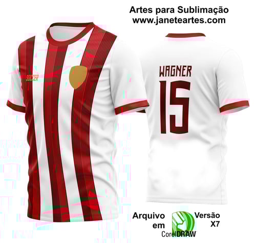 Arte Vetor Estampa Camisa Time Amador Futebol 2024