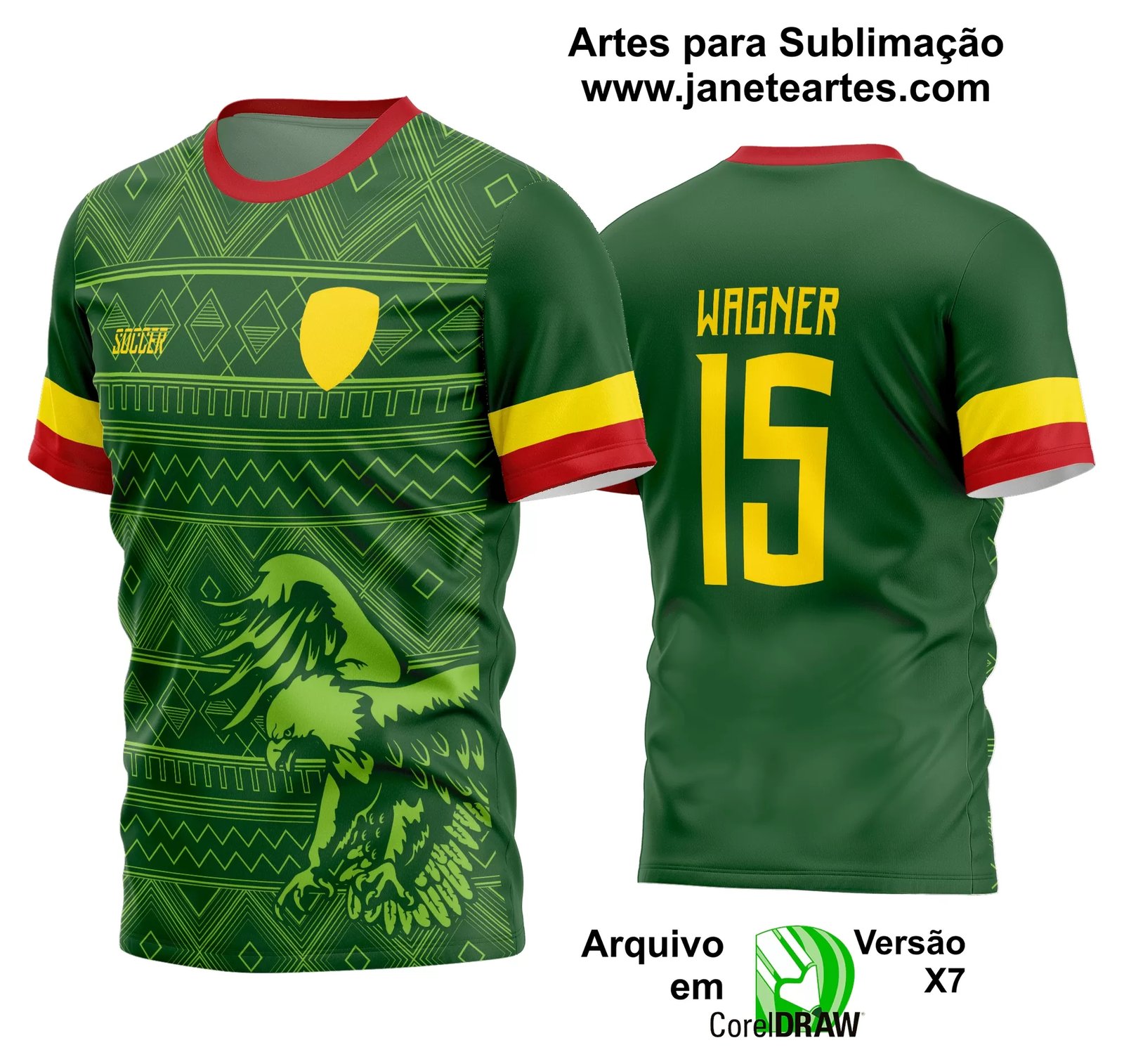 Arte Vetor Estampa Camisa Time Amador Futebol 2024 M2