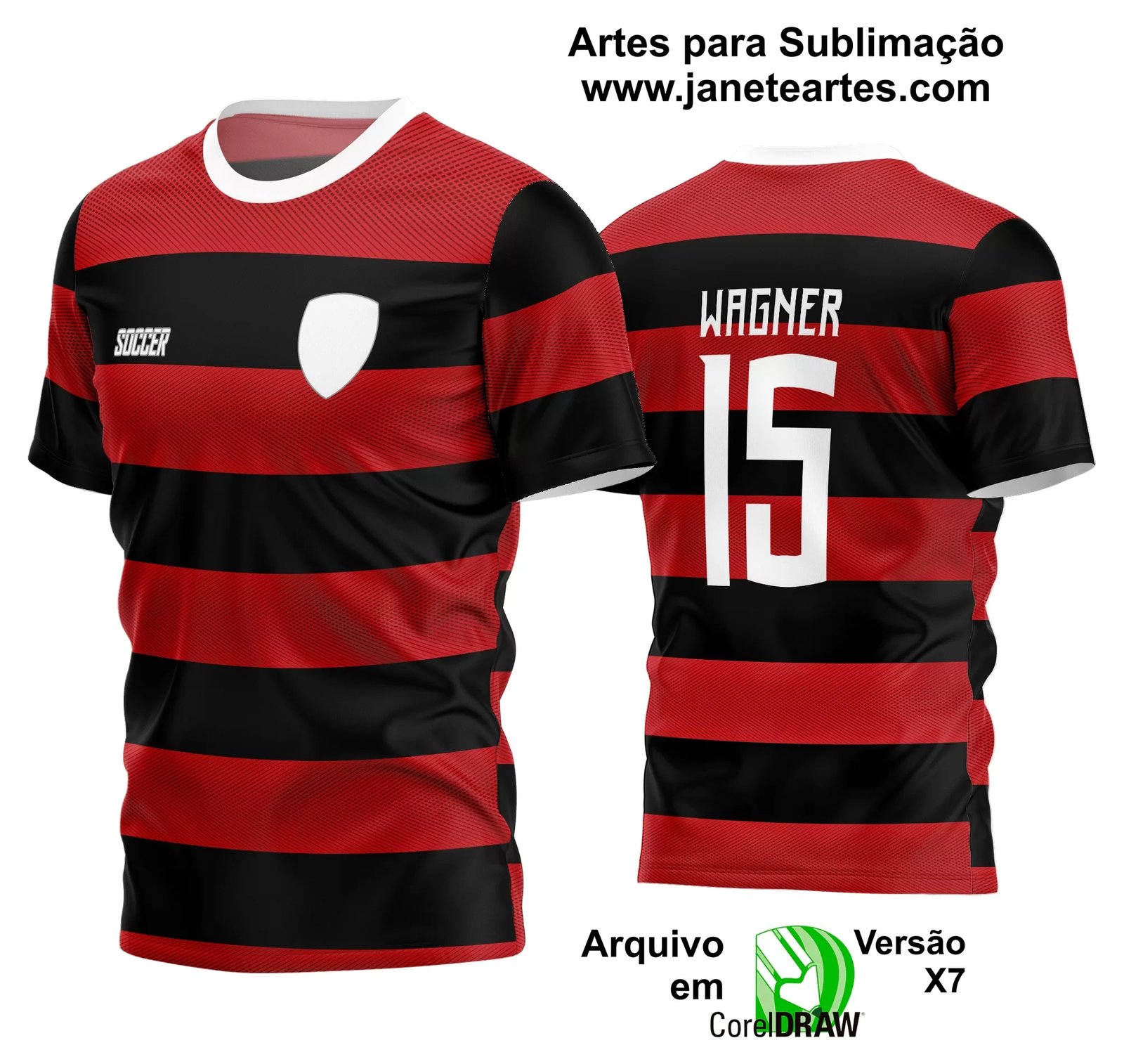 Arte Vetor Estampa Camisa Time Amador Futebol 2024