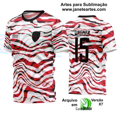 Arte Vetor Estampa Camisa Time Amador Futebol 2024