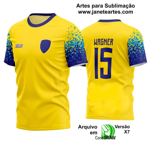 Arte Vetor Estampa Camisa Time Amador Futebol 2024