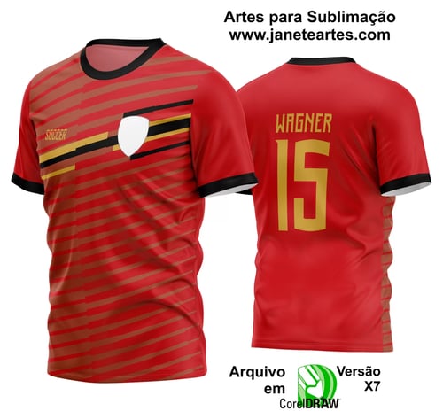 Arte Vetor Estampa Camisa Time Amador Futebol 2024