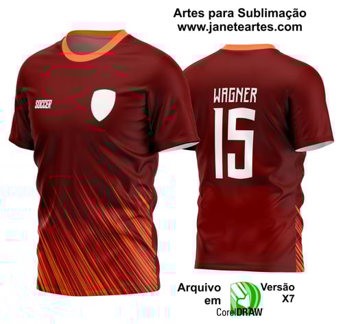 Arte Vetor Estampa Camisa Time Amador Futebol 2024 Arte Vetor Estampa Camisa Time Amador Futebol 2024