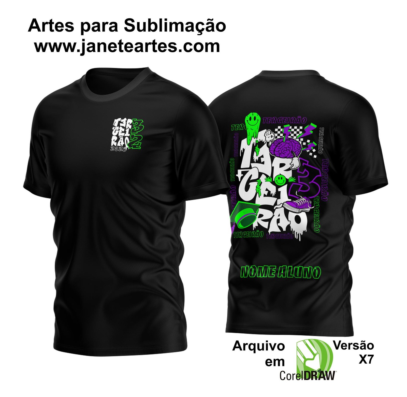 Arte Vetor Camisa Terceirão Chapeu 2023
