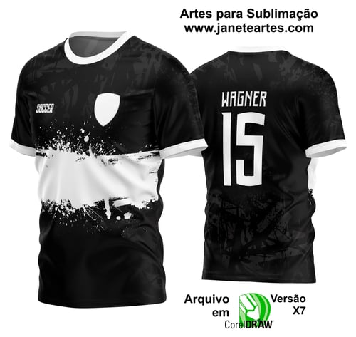 Arte Vetor Estampa Camisa Time Amador Futebol 2024 Arte Vetor Estampa Camisa Time Amador Futebol 2024