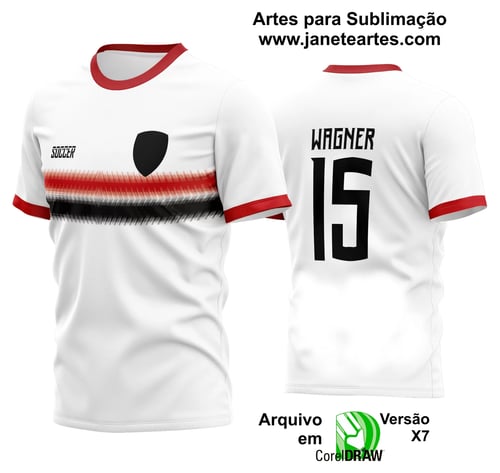 Arte Vetor Estampa Camisa Time Amador Futebol 2024 Arte Vetor Estampa Camisa Time Amador Futebol 2024