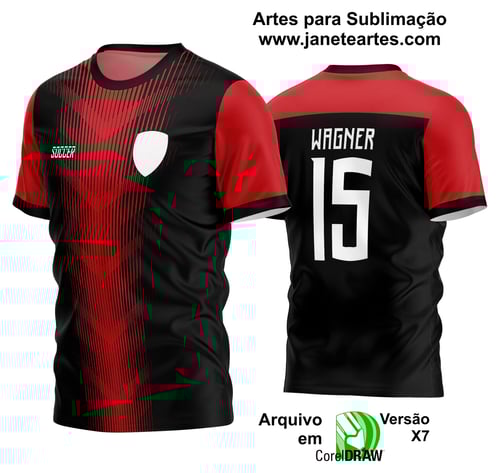 Arte Vetor Estampa Camisa Time Amador Futebol 2024 Arte Vetor Estampa Camisa Time Amador Futebol 2024