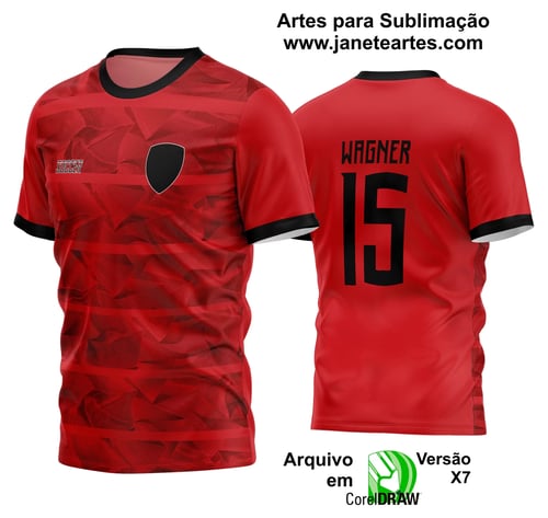 Arte Vetor Estampa Camisa Time Amador Futebol 2024 Arte Vetor Estampa Camisa Time Amador Futebol 2024