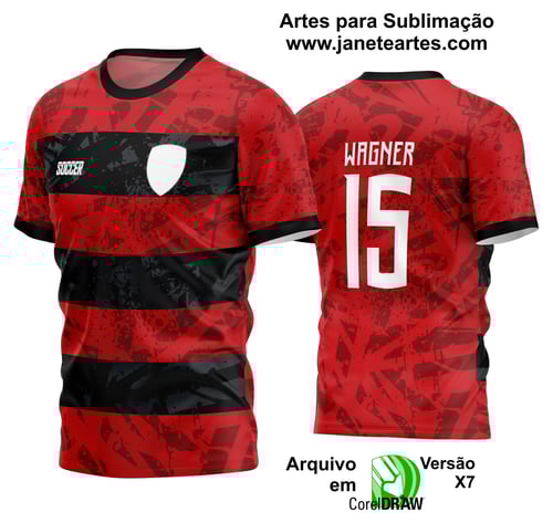 Arte Vetor Estampa Camisa Time Amador Futebol 2024 Arte Vetor Estampa Camisa Time Amador Futebol 2024