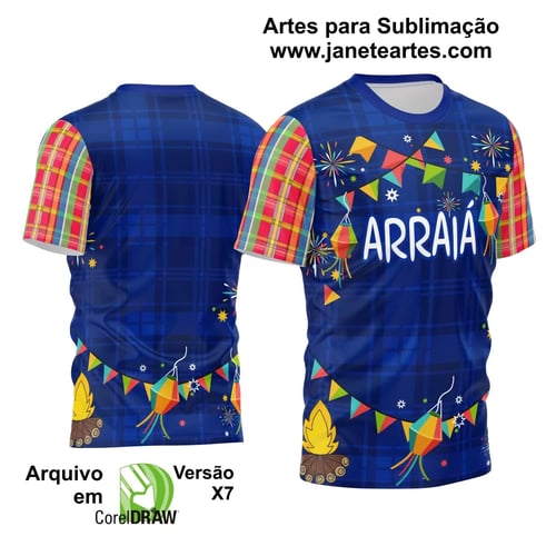 Arte Estampa Camisa Festa Junina Arraiá 2025 Arte Estampa Camisa Festa Junina Arraiá 2025