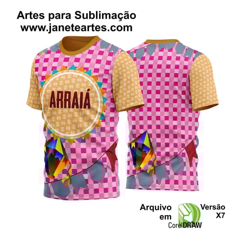Arte Estampa Camisa Festa Junina Arraiá 2025 Arte Estampa Camisa Festa Junina Arraiá 2025