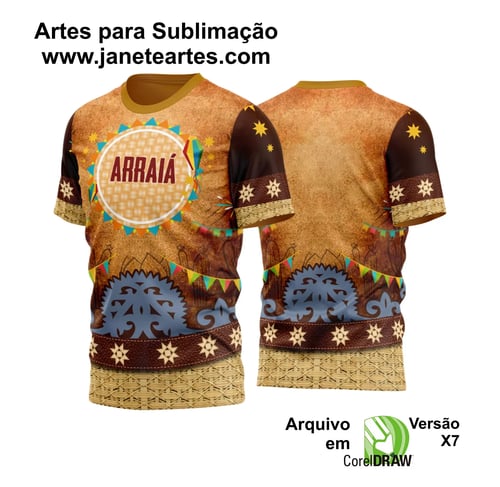 Arte Estampa Camisa Festa Junina Arraiá 2025 Arte Estampa Camisa Festa Junina Arraiá 2025