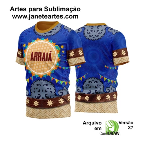Arte Estampa Camisa Festa Junina Arraiá 2025 Arte Estampa Camisa Festa Junina Arraiá 2025