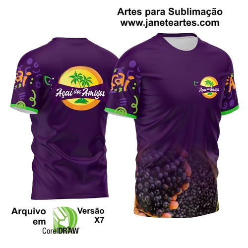 Arte Estampa Camisa Profissão - Açaí Arte Estampa Camisa Profissão - Açaí