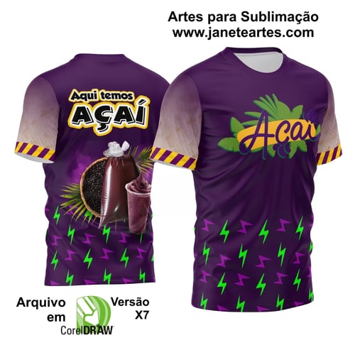 Arte Estampa Camisa Profissão - Açaí Arte Estampa Camisa Profissão - Açaí