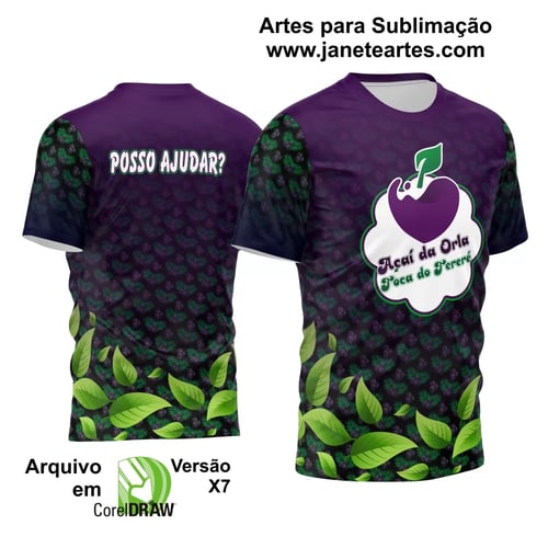 Arte Estampa Camisa Profissão - Açaí Arte Estampa Camisa Profissão - Açaí