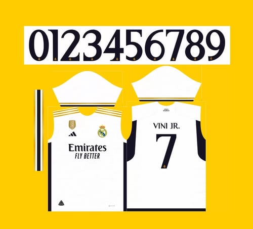 Arte Vetor Camisa Real Madrid Titular 2023 2024